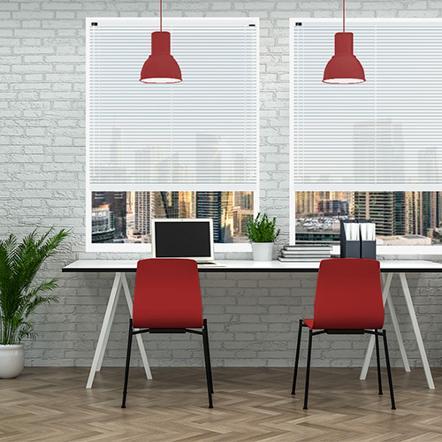 Aluminium Filtra White Lifestyle Office Blinds