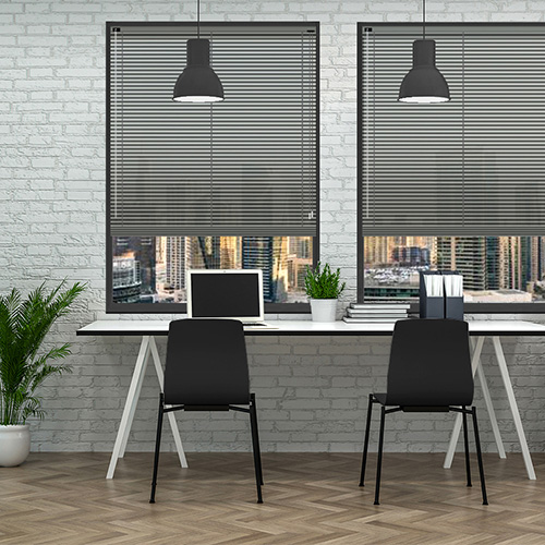 Graphite Gunmetal 25mm Aluminium Lifestyle Office Blinds