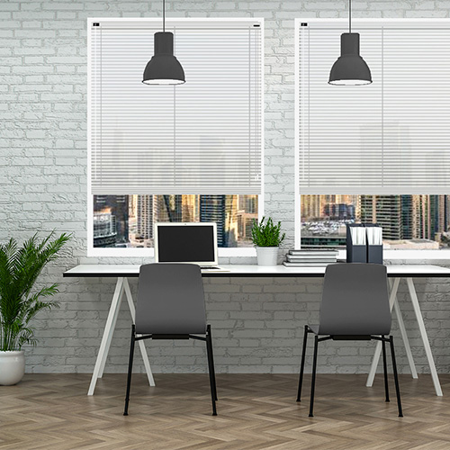 Spirit White 25mm Aluminium Lifestyle Office Blinds