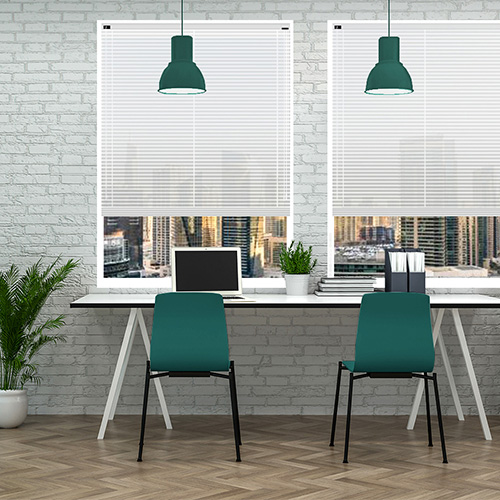 Truth White 25mm Aluminium Lifestyle Office Blinds