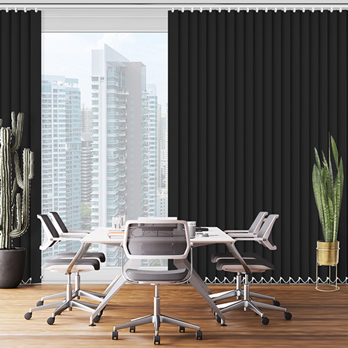 Banlight Duo FR Black 127mm Lifestyle Office Blinds