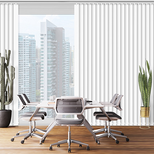 Banlight Duo FR Bright White 127mm Lifestyle Office Blinds