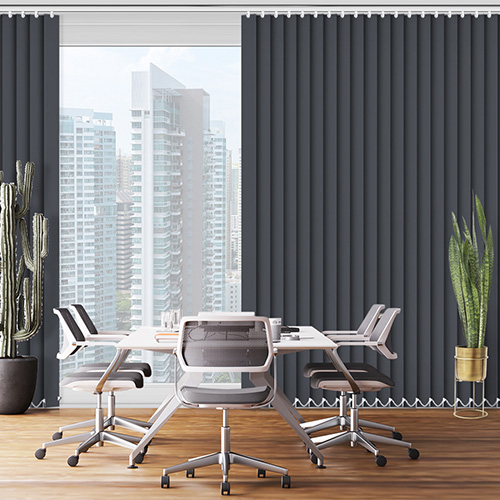 Banlight Duo FR Charcoal 127mm Lifestyle Office Blinds