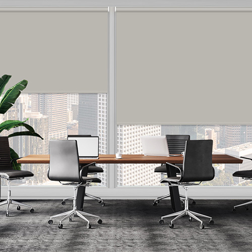 Banlight Duo FR Pale Grey Lifestyle Office Blinds