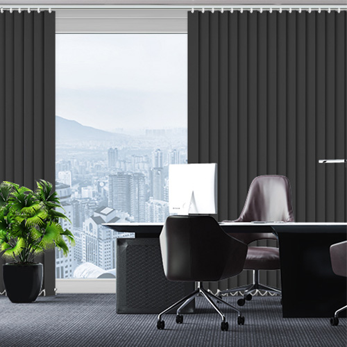 UniVert Black Lifestyle Office Blinds