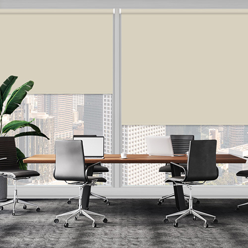 UniShade Beige Blockout Shade Lifestyle Office Blinds