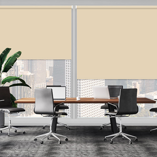 UniShade Cream Blockout Shade Lifestyle Office Blinds