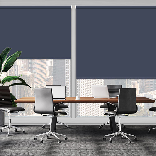 UniShade Navy Blockout Shade Lifestyle Office Blinds