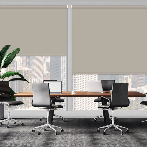 UniShade Taupe Blockout Shade Lifestyle Office Blinds