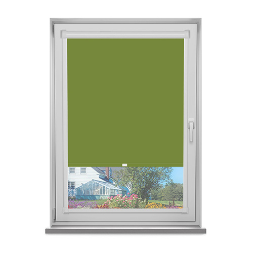 PF Polaris Olive Blockout Lifestyle Perfect Fit Blackout Blinds