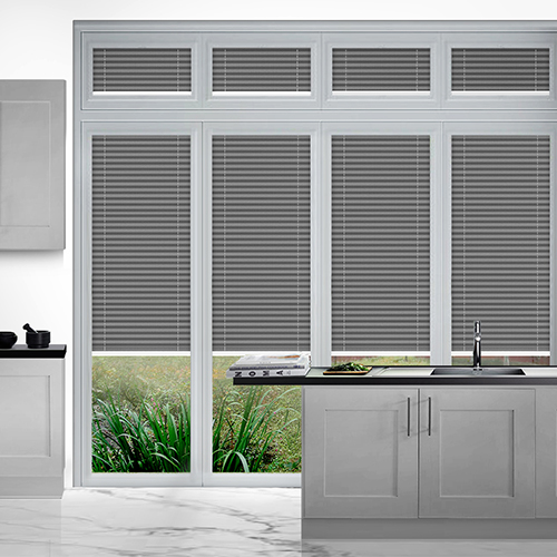 Duopleat Blackout Grey Lifestyle Perfect Fit Pleated Blinds