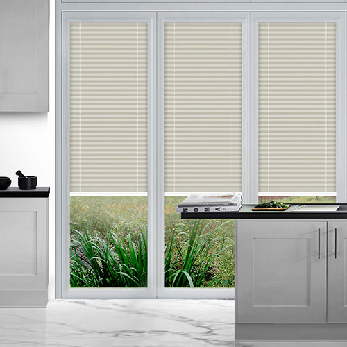 Duopleat Beige Lifestyle Perfect Fit Pleated Blinds