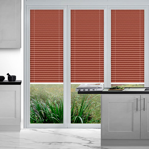 Duopleat Red Lifestyle Perfect Fit Pleated Blinds