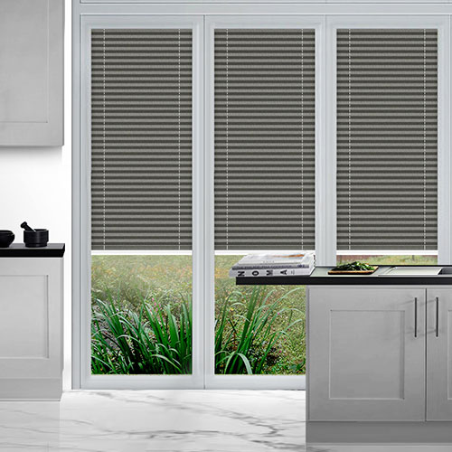 Duopleat Slate Grey Lifestyle Perfect Fit Pleated Blinds