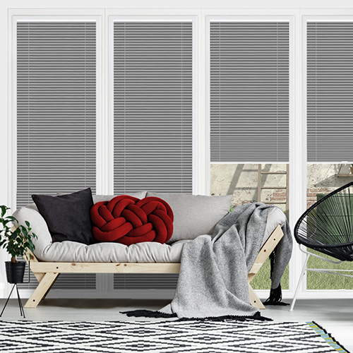 Astoria Charcoal Dimout Lifestyle Perfect Fit Pleated Blinds