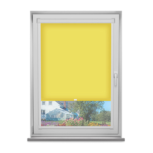 PF Polaris Chartreuse Dimout Lifestyle Perfect Fit Roller Blinds