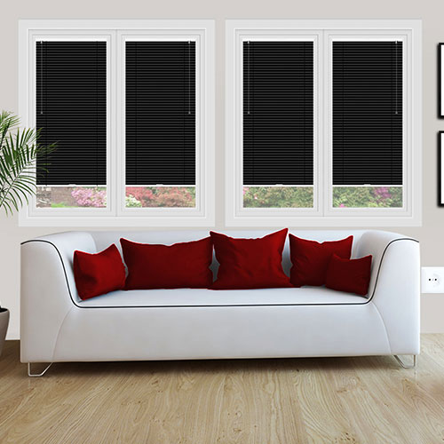 Matt Black Lifestyle Perfect Fit Venetian Blinds