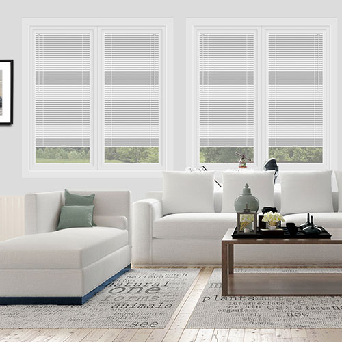 25mm Matt White Lifestyle Perfect Fit Venetian Blinds