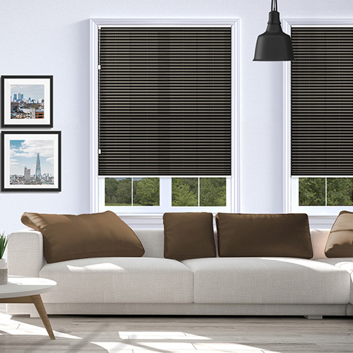 Kana Chocolate Freehanging Lifestyle Pleated blinds