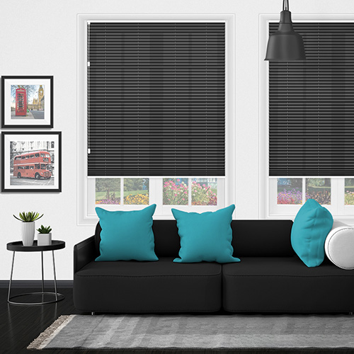 Lexington Onyx Freehanging Lifestyle Pleated blinds