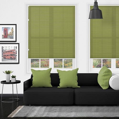 Scandi Olive Freehanging Lifestyle Pleated blinds