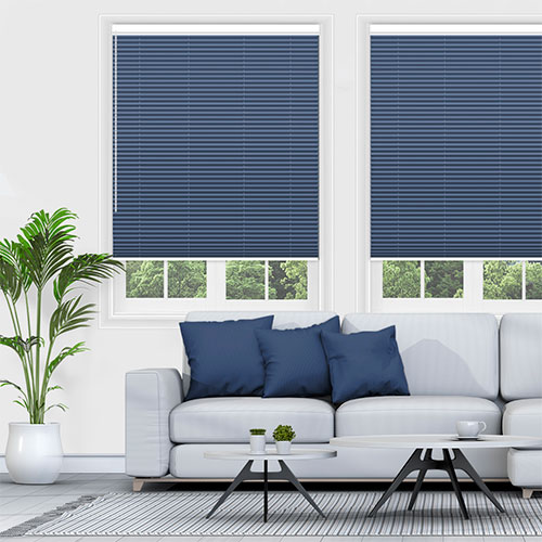 Blenheim Indigo Blockout V05 Lifestyle Pleated blinds