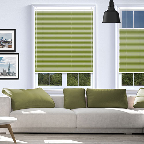 Blenheim Lime Blockout V06 Lifestyle Pleated blinds