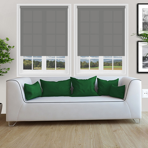 Sale Flint - Elegant Mid Grey Roller Blind | Blinds4UK