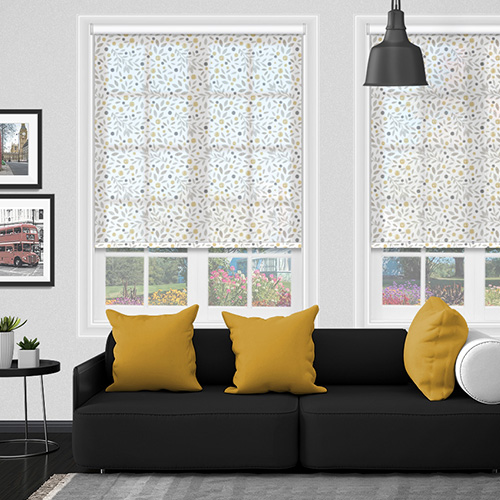 Cotton Flower Ochre Lifestyle Roller blinds