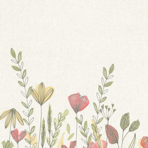 Wild Garden Poppy Roller blinds