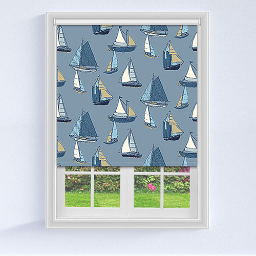 Sailboat Blue Lifestyle Roller blinds