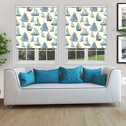 Sailboat Light Blue Lifestyle Roller blinds