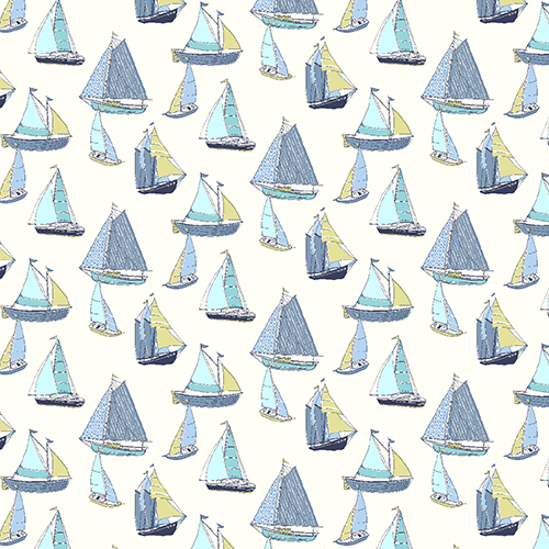 Sailboat Light Blue Roller blinds