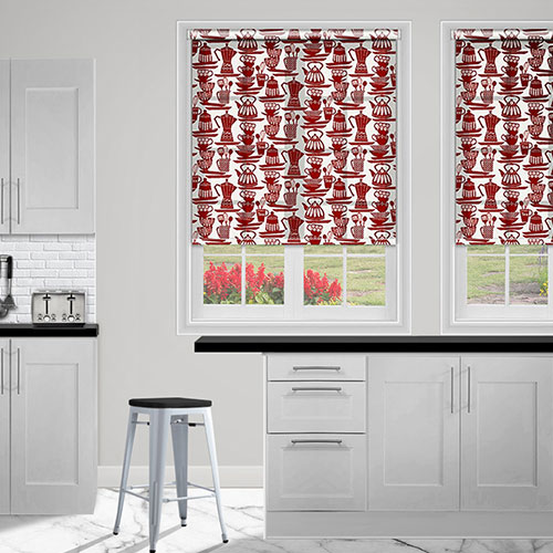 Sandown Red Lifestyle Roller blinds