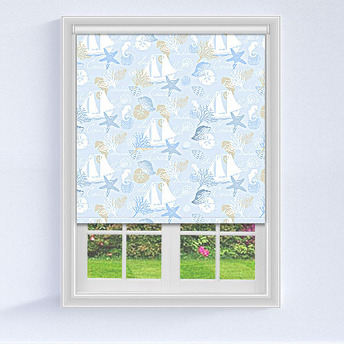 Star Fish Sky Blue Lifestyle Roller blinds