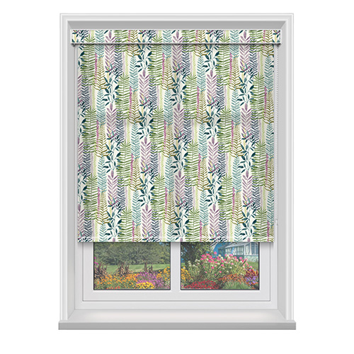 Botanic Violet with Cassette Lifestyle Roller blinds