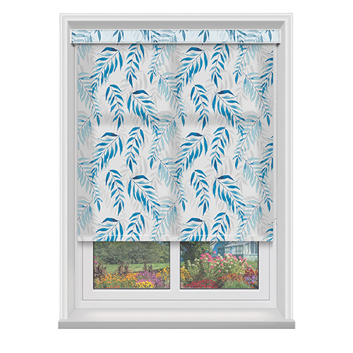 Clarice Azure with Cassette Lifestyle Roller blinds