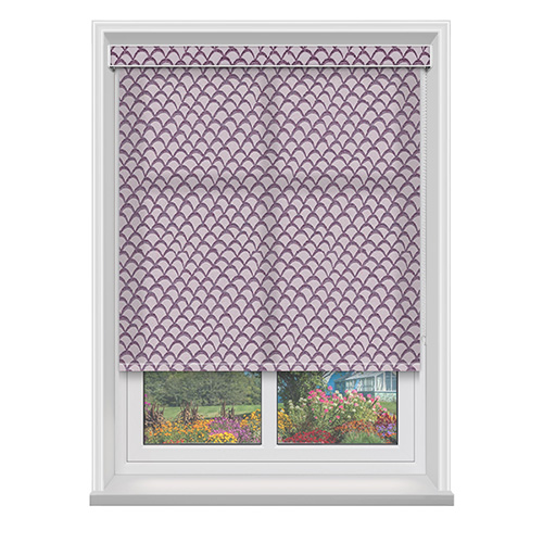 Claudia Grape with Cassette Lifestyle Roller blinds