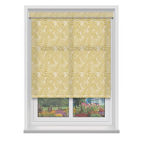 Ida Yellow with Cassette Lifestyle Roller blinds