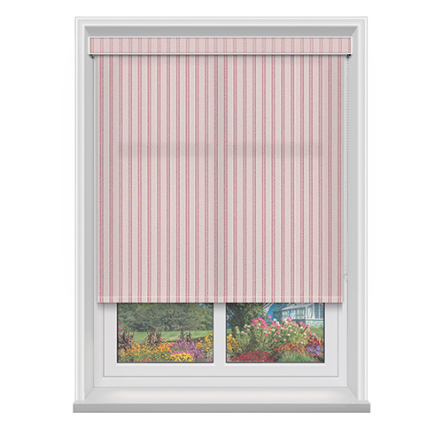 Lina Red with Cassette Lifestyle Roller blinds