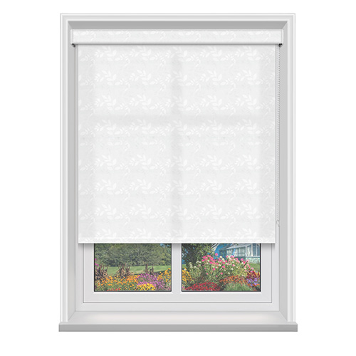 Molina White with Cassette Lifestyle Roller blinds