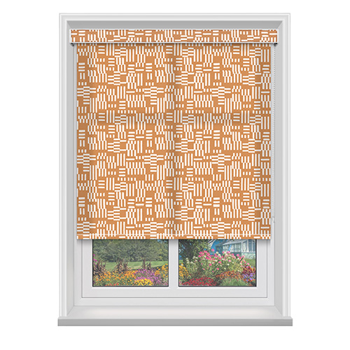 Pinto Orange with Cassette Lifestyle Roller blinds