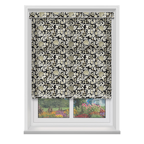 Rosalee Ebony with Cassette Lifestyle Roller blinds