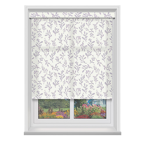 Sprigs Lilac with Cassette Lifestyle Roller blinds