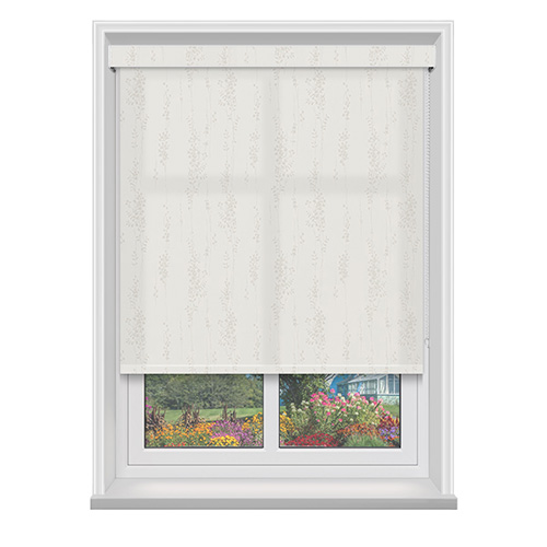 Peyton Ivory with Cassette Lifestyle Roller blinds