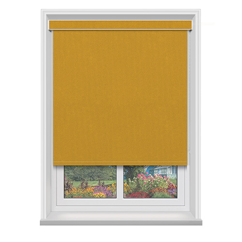 Shona Mustard with Cassette Lifestyle Roller blinds