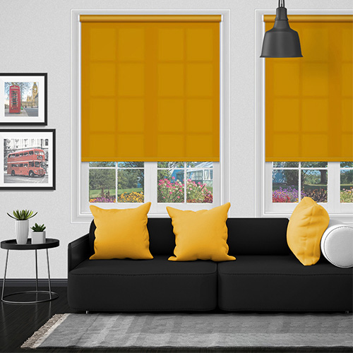 Polaris Mustard Yellow Dimout Lifestyle Roller blinds