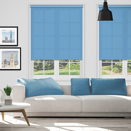 Polaris Ocean Blue Dimout Lifestyle Roller blinds