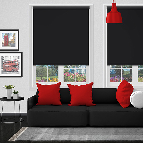 Black Blockout Polaris Lifestyle Roller blinds