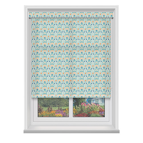 Kaeda Aquamarine with Cassette Lifestyle Roller blinds